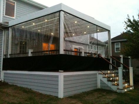 Tips on How to Heat a Screened-in Porch in the Winter | PWHI Temporary Patio, Deck Enclosures, Summer Patio Decor, Diy Patio Cover, Screened In Porch Diy, Enclosure Ideas, Porch Enclosures, Patio Enclosures, Winter Porch