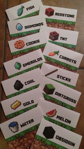 Minecraft Dort, Minecraft Sign, Minecraft Party Food, Minecraft Party Printables, Minecraft Party Favors, Minecraft Party Decorations, Minecraft Food, Minecraft Theme, Diy Minecraft