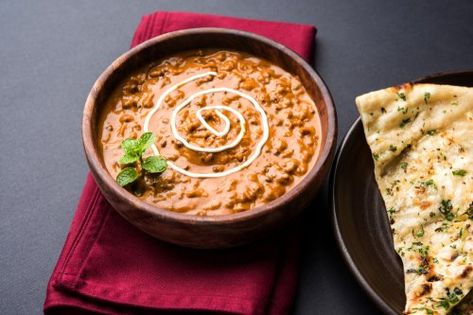 14 Indian Dishes and Four Local Sweets You Have to Try Before You Die, Plus an Introduction to the Spices That are the Secret Behind Every Fabulous Dish Dal Makhni, Butter Naan, Wedding Food Menu, Dal Makhani, North Indian Recipes, Punjabi Food, Food Cafe, Dining Restaurant, Cafe Bistro