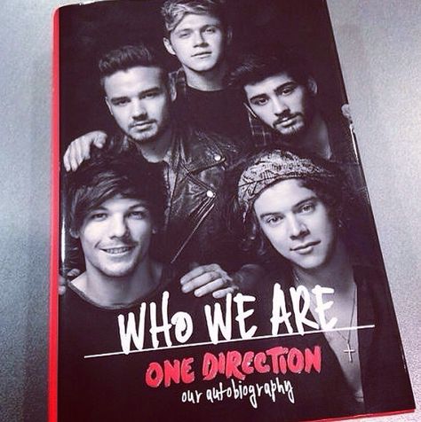 "Who We Are" Book $19.95  http://www.amazon.com/One-Direction-Who-Official-Autobiography/dp/0007577311/ref=sr_1_3/176-4952483-9863412?ie=UTF8&qid=1428120672&sr=8-3&keywords=one+direction+where+we+are+book One Direction Book, One Direction Gifts, One Direction Merch, Where We Are Tour, Directional Signs, British Boys, 1d And 5sos, I Love One Direction, We Are One