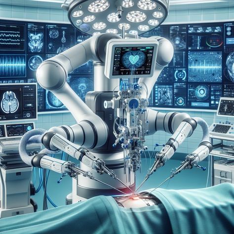 🏥 AI in Robotic Surgery: AI enhances precision in minimally invasive procedures. Imagine AI performing complex surgeries. #RoboticSurgery Robot Doctor, Medical Robots, Surgical Robots, Advance Technology, Space Debris, Dnd Stories, Basic Anatomy And Physiology, Robotic Surgery, Robot Technology