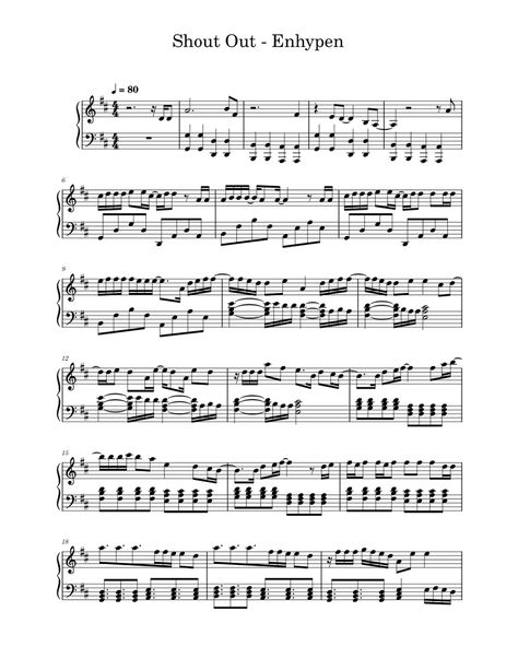 Shout Out – ENHYPEN Sheet music for Piano (Solo) | Musescore.com Kpop Songs Flute Sheet Music, Shout Out Enhypen, Violin Notes, Piano Notes Songs, Piano Notes, Flute Sheet Music, Song Sheet, Violin Sheet Music, Flute Music