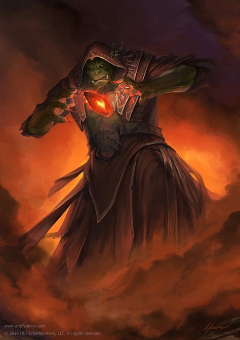 m Orc Warlock Underdark Leather Armor Cloak breeding pits wilderness Half Orc Wizard, Orc Wizard, Orc Warlock, Orc Shaman, Dnd Orc, Magic User, Monster Creature, Half Orc, Fantasy Races