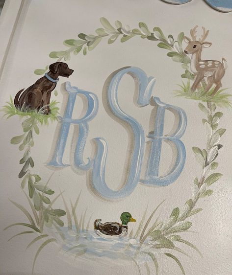 Southern Baby Boy Hunting Deer Duck Dog Door Hanger. Artist - Etsy Denmark Duck Hunting Door Hanger, Southern Nursery Ideas, Duck Hunting Themed Nursery, Baby Boy Duck Nursery, Southern Baby Boy Nursery, Baby Boy Duck Hunting Nursery, Hunting Nursery Theme, Vintage Hunting Nursery, Duck Nursery Theme