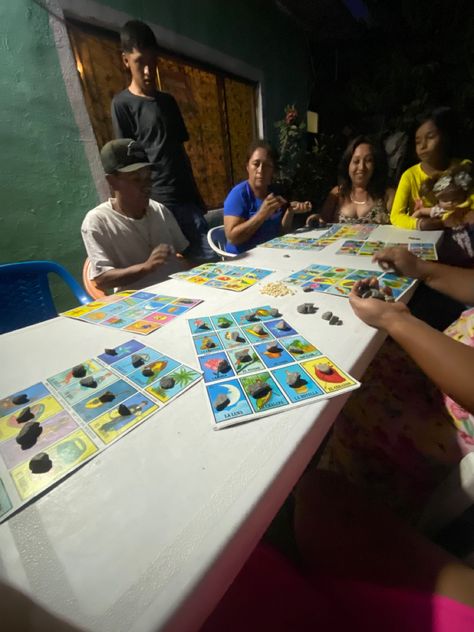 Playing loteria in mexico with the fam Mexican Store Aesthetic, Mexican Childhood, Mexican Family Aesthetic, Mexican Family Pictures, Inside A House, Mexican American, The Fam, Photoshoot Concept, Ap Art