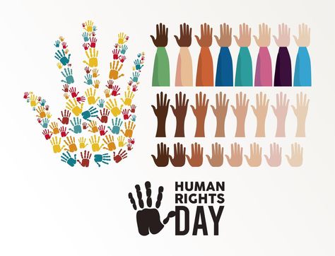 human rights day poster with hands up and handprints Human Rights Day Poster, Projects School, Human Rights Day, Human Rights, Vector Art, Art Projects, Vector Free, Royalty, Royalty Free