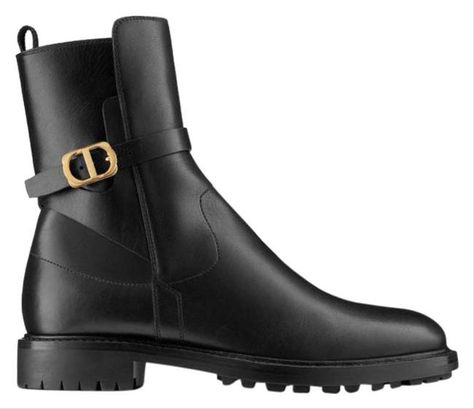 Dior Black Empreinte Ankle 15mm Low Chelse Boots/Booties Size EU 38 (Approx. US 8) Regular (M, B) - Tradesy Brands Luxury, Biker Boot, Rubber Rain Boots, Boots Booties, Bootie Boots, Second Hand, Dior, Buy And Sell, Boots