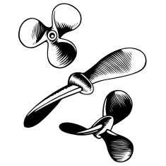 Propeller Tattoo, Oyster With Pearl, Boat Illustration, Boat Propellers, Oyster Pearl, Vector Art Illustration, Old School Tattoo, Free Vector Graphics, Flash Tattoo