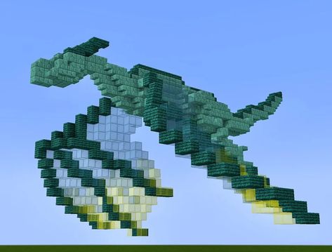 I built a small dragon : Minecraft Minecraft Animal Sculpture, Minecraft Small Dragon Statue, Dragon Builds Minecraft, Minecraft Duck Statue, Minecraft Dragon Build Tutorial, Minecraft Statue Design, Minecraft Bird Statue, Dragon Skull Minecraft, Minecraft Monster Build