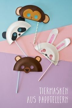 Paper Plate Crafts, Plate Crafts, Animal Masks, Animal Crafts, Ok Ru, Funny Animal, Mask Making, Craft Activities, Diy Crafts For Kids