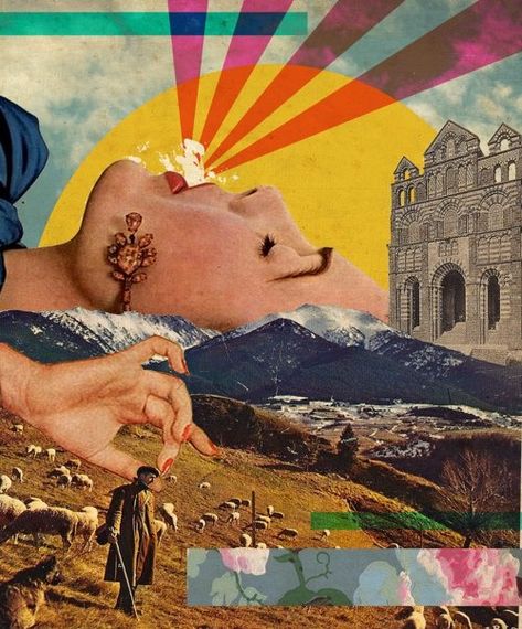 Collage Art Design Ideas, Lifestyle Collage, Surrealism Artwork, Kollage Konst, Poster Grafico, Vintage Collage Art, Collage Kunst, Collage Art Projects, Surreal Collage