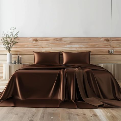 PRICES MAY VARY. King Size Bed Sheets Set： 1 Flat Sheet: 108"x 102", 1 Fitted Sheet: 78"x 80" + 15" Deep Pocket, 2 Pillowcases: 20"x 40". Silky Soft Sleeping Experience： Crafted from 100% satin polyester, our sheets are luxurious and smooth to the touch. Experience ultimate comfort without friction or restriction. The breathable fabric keeps your skin cool, offering a sensation akin to sleeping on clouds. Enhanced Sheet Stability： Our fitted sheet features all-around elastic bands and additional Ideal Face, Twin Xl Sheets, Sheets Bed, Bed Sheets Set, King Size Bed Sheets, King Bed Sheets, Luxury Bed Sheets, King Size Bedding Sets, Satin Bedding