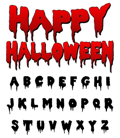 Halloween Letters Alphabet, Scary Lettering, Creepy Alphabet, Letras Halloween, Halloween Alphabet Letters, Free Spooky Fonts, Halloween Imagenes, Happy Halloween Lettering, Happy Halloween Font