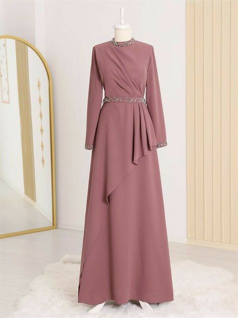 Model Dress Kebaya, Braidsmaid Dresses, Islamic Fashion Dresses, Simple Bridesmaid Dresses, Batik Fashion, Fancy Dresses Long, Style Hijab, Muslim Fashion Dress, Stylish Party Dresses