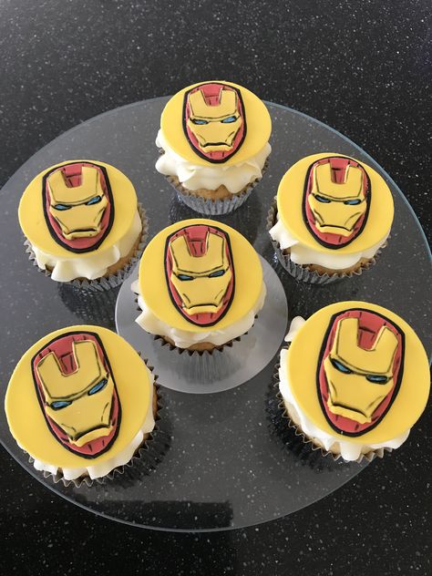 Ironman Cupcakes, Iron Man, Sugar Cookie, Baking