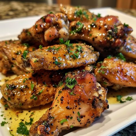 🍗 Indulge in our Creamy Cajun Garlic Butter Wings! 🌶️ #WingNight Creamy Cajun Garlic Butter Wings Ingredients: Chicken wings (2 lbs) Cajun seasoning (2 tbsp) Butter (1/4 cup) Garlic, minced (2 tbsp) Cream (1/2 cup) Parsley, chopped (1 tbsp) Instructions: Season wings with Cajun spice and bake at 400°F for 45 minutes. Melt butter, add garlic, cream, and parsley. Toss baked wings in sauce. 🍴 Savor the bold flavors of our Creamy Cajun Garlic Butter Wings! #CajunWings #GameDayEats Cajun Wings, Cajun Spice, Baked Wings, Instagram Recipes, Twisted Recipes, Chicken Wing, Food Babe, Trending Recipes, Cajun Seasoning