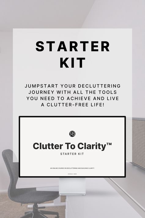 An online course all about getting started on your decluttering journey! You’ll learn how to identify what’s important to you, the triggers and habits that encourage clutter, and you’ll get all the tools you need to let go successfully. By the end of the course, you’ll be living with less clutter and more clarity. Emotional Clutter, Comparing Yourself To Others, Clutter Free, Core Values, Questions To Ask, Simple Living, Starter Kit, Declutter, Online Courses