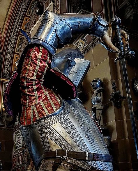 Western Armor, Metal Armor, Plate Armor, Don Pedro, Medieval Aesthetic, Historical Armor, 다크 판타지, Knight Art, Knight Armor