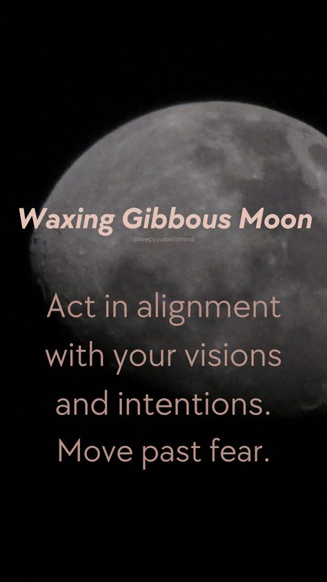 Waxing Gibbous Affirmations, Waxing Gibbous Moon Meaning, Waxing Gibbous Phase, Moon Witchcraft, Waxing Gibbous Moon, April Aries, Gibbous Moon, Moon Meaning, Cycle Syncing