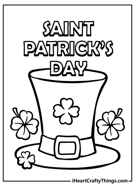 St Patrick’s Day Coloring Pages Saint Patrick's Activities For Kids, St Practice Day Crafts, St Patrick's Day Craft Preschool, Saint Patricks Day Coloring Page, St Patrick Activities For Kids, Sant Patrick Day Crafts For Toddlers, St Patricks Day Coloring Pages Preschool, March Prek Activities, Saint Patricks Day Art Projects For Kids