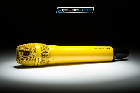 Would you share the spotlight with a #StarDust #yellow #Sennheiser #microphone? Yellow Microphone Aesthetic, Gold Microphone Aesthetic, Gold Microphone, Yellow Microphone, Light Purple Microphone, Vma Performance, Music Mic, Small Microphone, Yellow Desk