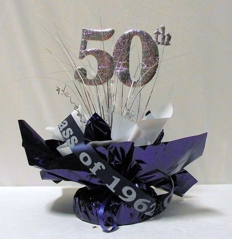 50th High School Reunion, School Reunion Decorations, Class Reunion Favors, Class Reunion Planning, 50th Class Reunion Ideas, Cheap Baby Shower Favors, Baby Shower Party Favors Boy, Reunion Centerpieces, High School Class Reunion