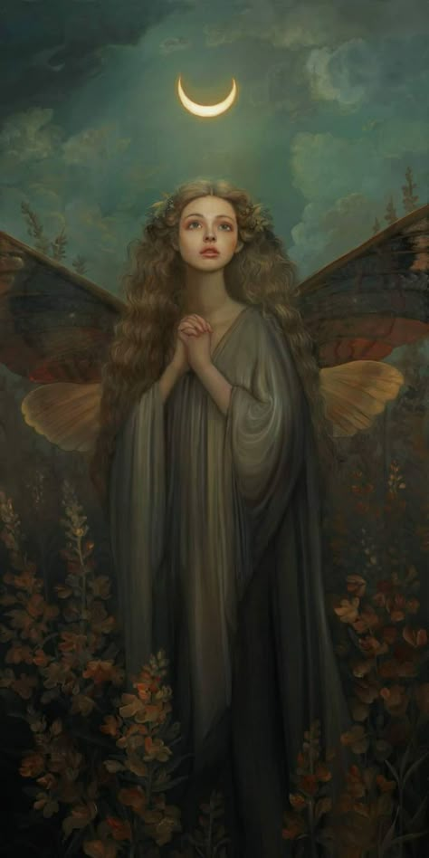 Annie Stegg, Frida Art, Pre Raphaelite, Fairytale Art, Romantic Art, Ethereal Art, Fairy Art, An Angel, Pretty Art