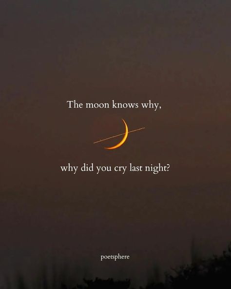 Poet | Poems & Quotes on Instagram: “Why? The moon knows 🌙🌔 . . . . . . 📷: @fovlife” Cute Moon Quotes, Moon Text Aesthetic, Look At The Moon Quotes, Text About Moon, Moon Quotes For Him, Quotes On Moon, Moon Quotes Aesthetic, The Moon Quotes, Moon Thoughts