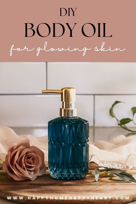 DIY Body Oil for Glowing Skin Homemade Body Oil, Body Oil For Glowing Skin, Diy Body Oil, Body Oil For Dry Skin, Body Oil Recipe, Body Oil Diy, Oil For Glowing Skin, Blue Tansy Essential Oil, Glowing Skin Diy