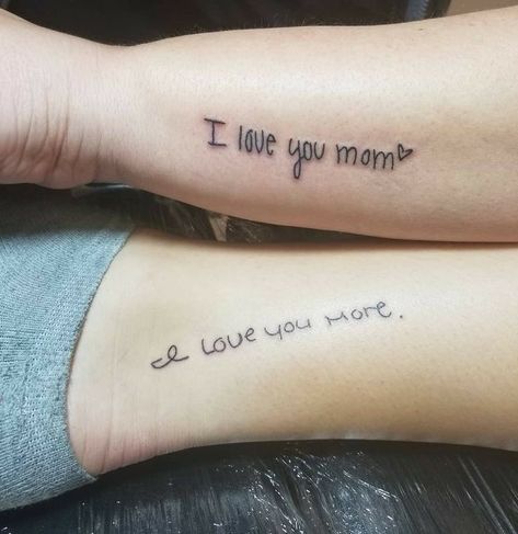 Mum And Daughter Tattoo, Mommy Daughter Tattoos, Mother Son Tattoos, Mom Daughter Tattoos, Love Yourself Tattoo, 16 Tattoo, Mother Tattoos, Inspiration Tattoo, Inspiration Tattoos