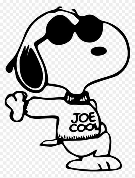 Snoopy Cool Joe, Joe Cool Tattoo Snoopy, Svg Cartoon Characters, Snoopy Joe Cool Tattoo, Cricut Snoopy Svg Free, Peanuts Svg Free, Snoopy Tshirt Design, Free Snoopy Svg Files For Cricut, Snoopy Svg Files Free