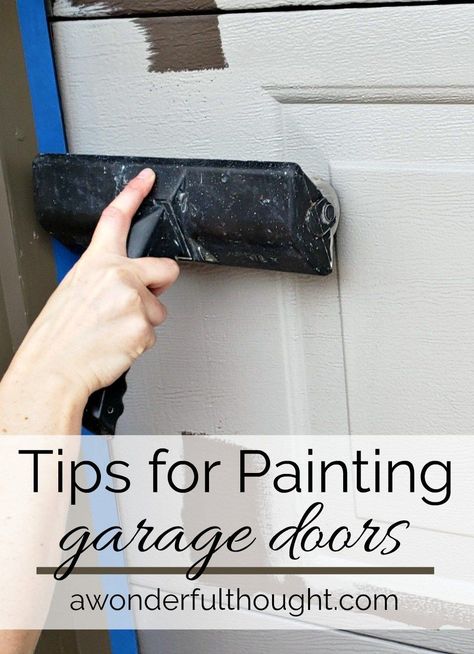 Painting Garage Doors, Garage Door Update, Garage Door Paint, Diy Garage Work Bench, Garage Exterior, Garage Door Makeover, Diy Garage Door, Garage Remodel, Home Improvement Loans