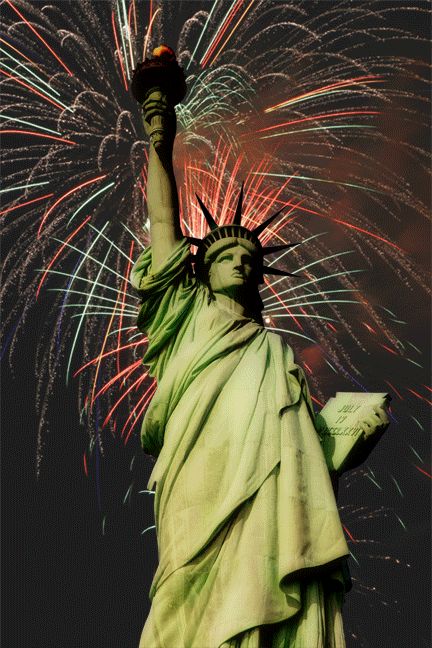 fireworks GIF Fireworks Gif, Fourth Of July Fireworks, Fireworks Background, Happy Birthday America, The Statue Of Liberty, Lady Liberty, Patriotic Holidays, Gif Pictures, Happy 4 Of July