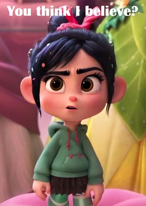 I never believe on fact that you know , I believe on what see by myself . I'm cool ? Characters Expressions, Sassy Disney, Disney Kızları, Vanellope Y Ralph, Walt Disney Princesses, Wallpapers Cute, Vanellope Von Schweetz, Frozen Disney Movie, Princess Wallpaper