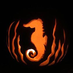 First-time competitor wins annual pumpkin-carving contest | Virginia Institute of Marine Science Sea Creature Pumpkin Carving, Whale Shark Pumpkin Carving, Whale Pumpkin Carving, Ocean Pumpkin Carving, Shark Pumpkin Carving, Shark Pumpkin, Goblin Shark, Cute Pumpkin Carving, Pumpkin Carving Contest