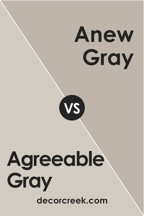 SW 7029 Agreeable Gray vs. SW 7030 Anew Gray Shade Darker Than Agreeable Gray, 7029 Agreeable Gray, Sherwin Williams Amazing Gray, Mega Greige, Agreeable Gray Sherwin Williams, Worldly Gray, Anew Gray, Balanced Beige, Sherwin Williams Gray