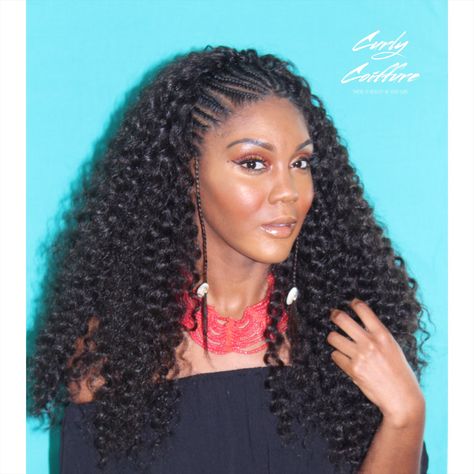 Beautiful Curly Fulani Braids by Curly Coiffure! Go to www.curlycoiffure.com to book! African Braids Hairstyles Pictures, Natural Hair Twa, Fulani Braids, Braided Bun Hairstyles, Goddess Braids Hairstyles, Honey Hair, Afro Textured Hair, Braids Hairstyles Pictures, Braids With Curls