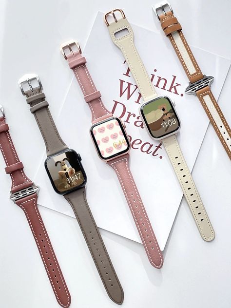 Trendy Watches Women Fashion, Apple Watch Aesthetic, Trendy Watches Women, Aesthetic Apple Watch, Apple Watch Colors, Elegant Black Women, Cartier Watches Women, Custom Apple Watch Bands, Penyimpanan Makeup