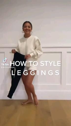 How to style leggings Cr. Naomiboyer [Video] | Casual sporty outfits, Fashion outfits, Curvy casual outfits Clothing Hacks Fashion, Sporty Outfits Winter, Leggings Work Outfit, Sporty Chic Outfits, Casual Sporty Outfits, Curvy Casual Outfits, Outfits Curvy, Style Leggings, Tiktok Fashion