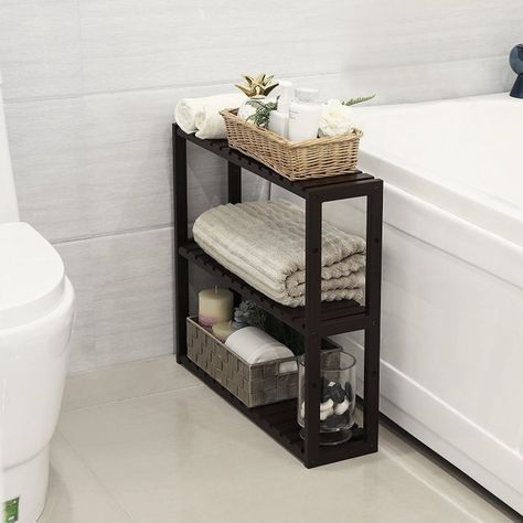 Diy Bathroom Storage Ideas, Design Interior Baie, Makeover Kamar Mandi, Dekorere Bad, Diy Bathroom Storage, Bathroom Storage Solutions, Bamboo Bathroom, Decor Baie, Small Bathroom Storage