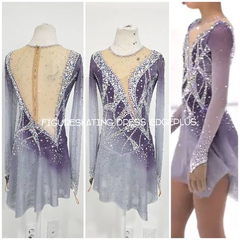 @edgeplus_ on Instagram: “🎧 I'll never love again -lady gaga-  #figureskating #figureskatingdress  #skating #skatingdress #dress #figuredress #costume #swarovski” White Figure Skating Dress, I'll Never Love Again, Ice Skating Competition Dress, Baton Twirling Costumes, Ice Figure Skating, Competition Skating Dress, Ice Skating Costumes, Skating Competition, Never Love Again