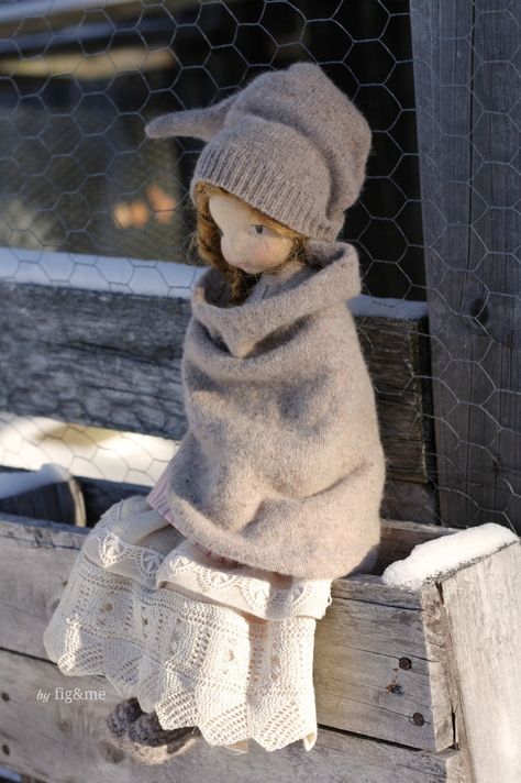 Waldorf Doll, Waldorf Dolls, Sewing Dolls, Textile Doll, Soft Dolls, Doll Crafts, Winter Clothes, Fabric Dolls, Diy Doll