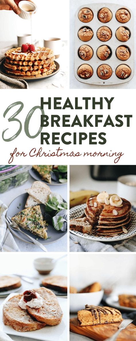 30 Healthy Breakfast Recipes for Christmas Morning Healthy Holiday Breakfast, Healthy Breakfast Choices, Morning Christmas, Winter Breakfast, Recipes For Christmas, Chicken Breakfast, Slow Cooker Apples, Christmas Morning Breakfast, Breakfast Choices