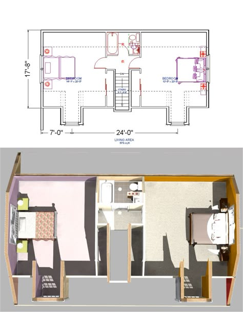 Two Bedroom Attic Floor Plan, Two Bedroom Attic Plans Layout, 2nd Floor Bedroom Ideas, Cape Cod Second Floor Ideas, Attic Plan Layout, Attic Apartment Layout Floor Plans, Attic Apartment Floor Plans, 2nd Floor Addition Plans, Attic Room Floor Plans