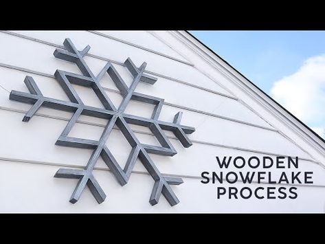 How to Make a Wooden Snowflake - Holiday Woodworking Project - YouTube Diy Wooden Snowflake, Neighborhood Christmas Gifts, Holiday Woodworking Projects, Wood Christmas Trees Diy, New Christmas Ideas, Christmas Wood Projects, Christmas Trees Diy, Wood Christmas Trees, Building Workshop