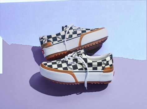 Vans Debuts The Stacked Pack Collection Estilo Vans, Surf Style Men, Checkerboard Vans, Boho Festival Outfit, Tenis Vans, Vans Era, Classic Vans, Vans Style, Vans Slip On