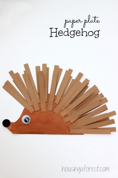 Paper Plate Hedgehog carft Forest Animal Crafts, Hedgehog Craft, Paper Plate Crafts For Kids, Animal Crafts For Kids, Paper Plate Crafts, Winter Crafts For Kids, Daycare Crafts, Plate Crafts, Crafts Kids