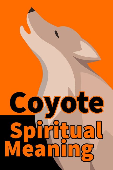 Coyote Spiritual Meaning Coyote Spirit Animal, Coyote Symbolism, Coyote Animal, Spirit Animal Meaning, Animal Meanings, Dream Meaning, Animal Spirit Guides, Dream Symbols, Dream Meanings