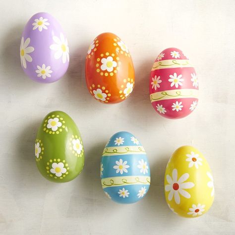 Wooden Eggs Crafts, Homemade Easter Decorations, Paint Your Own Pottery, Easter Egg Painting, Egg Crafts, Wooden Eggs, Egg Painting, Spring Easter Decor, Easter Egg Decorating