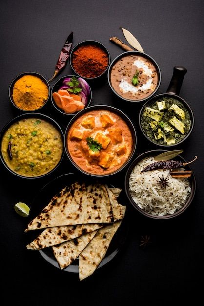 Dinner Main Course, Paneer Curry, Indian Lunch, Paneer Butter Masala, Dal Makhani, Butter Masala, Curry Rice, Indian Bread, Main Course Recipes